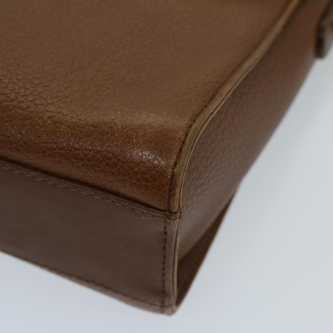 BurberrySs Shoulder Bag Leather Brown Auth ac2838