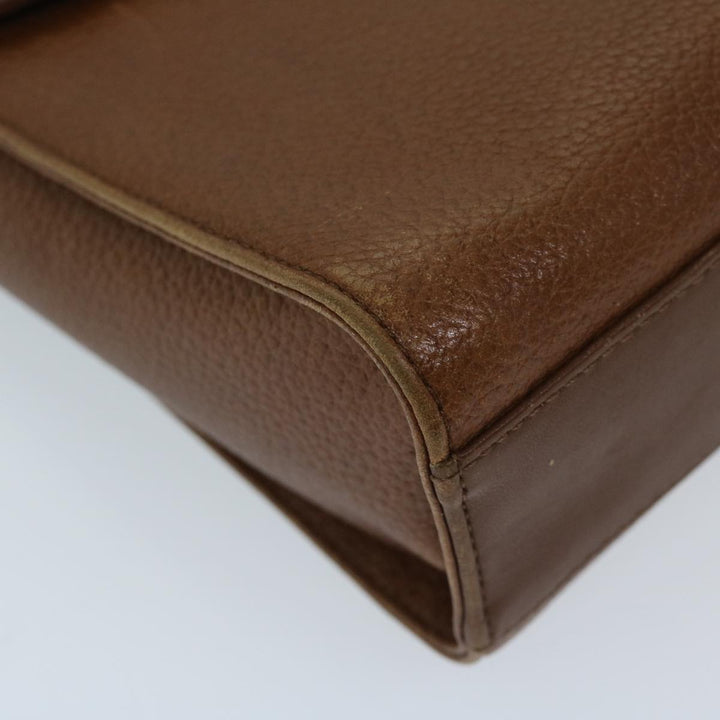 BurberrySs Shoulder Bag Leather Brown Auth ac2838