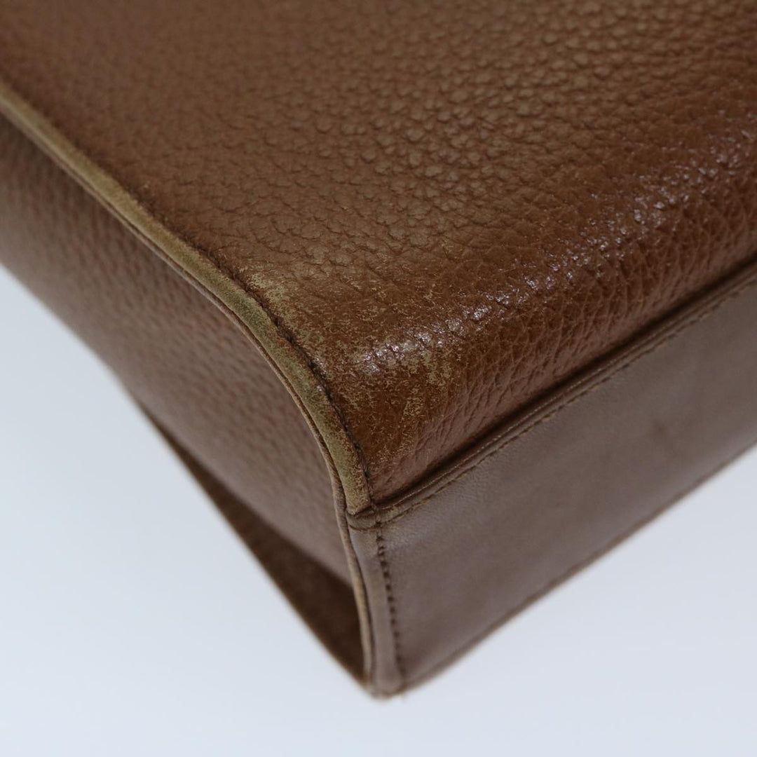 BurberrySs Shoulder Bag Leather Brown Auth ac2838
