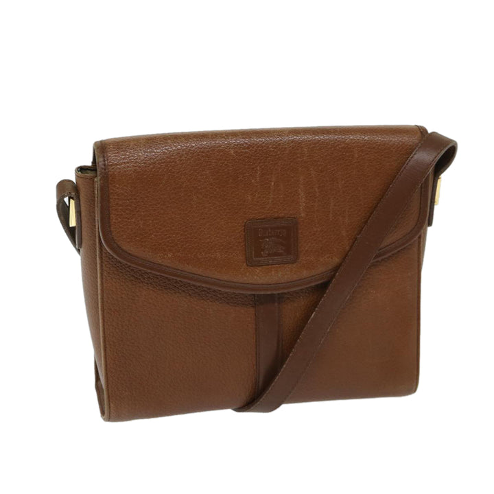 BurberrySs Shoulder Bag Leather Brown Auth ac2838