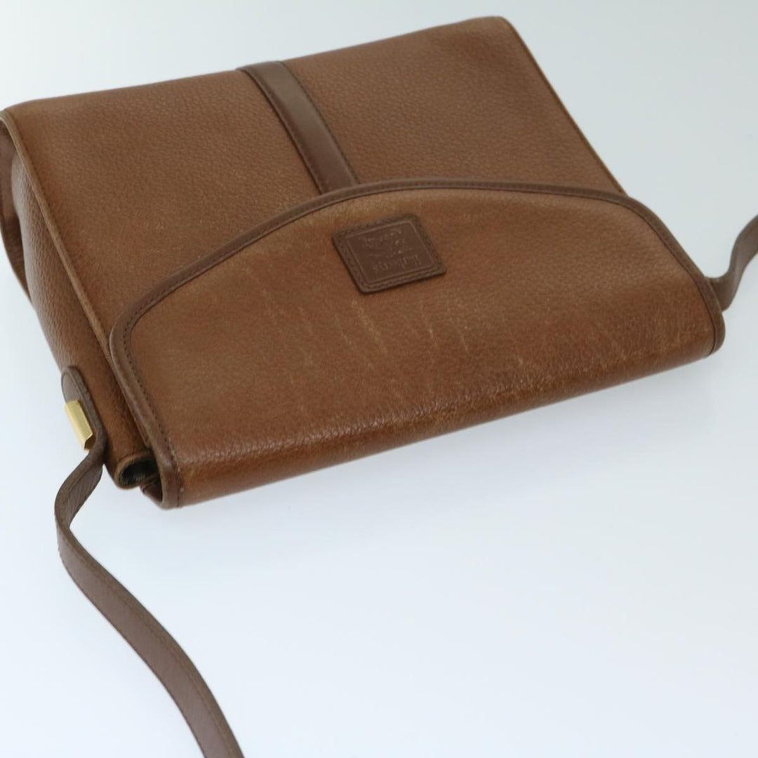 BurberrySs Shoulder Bag Leather Brown Auth ac2838
