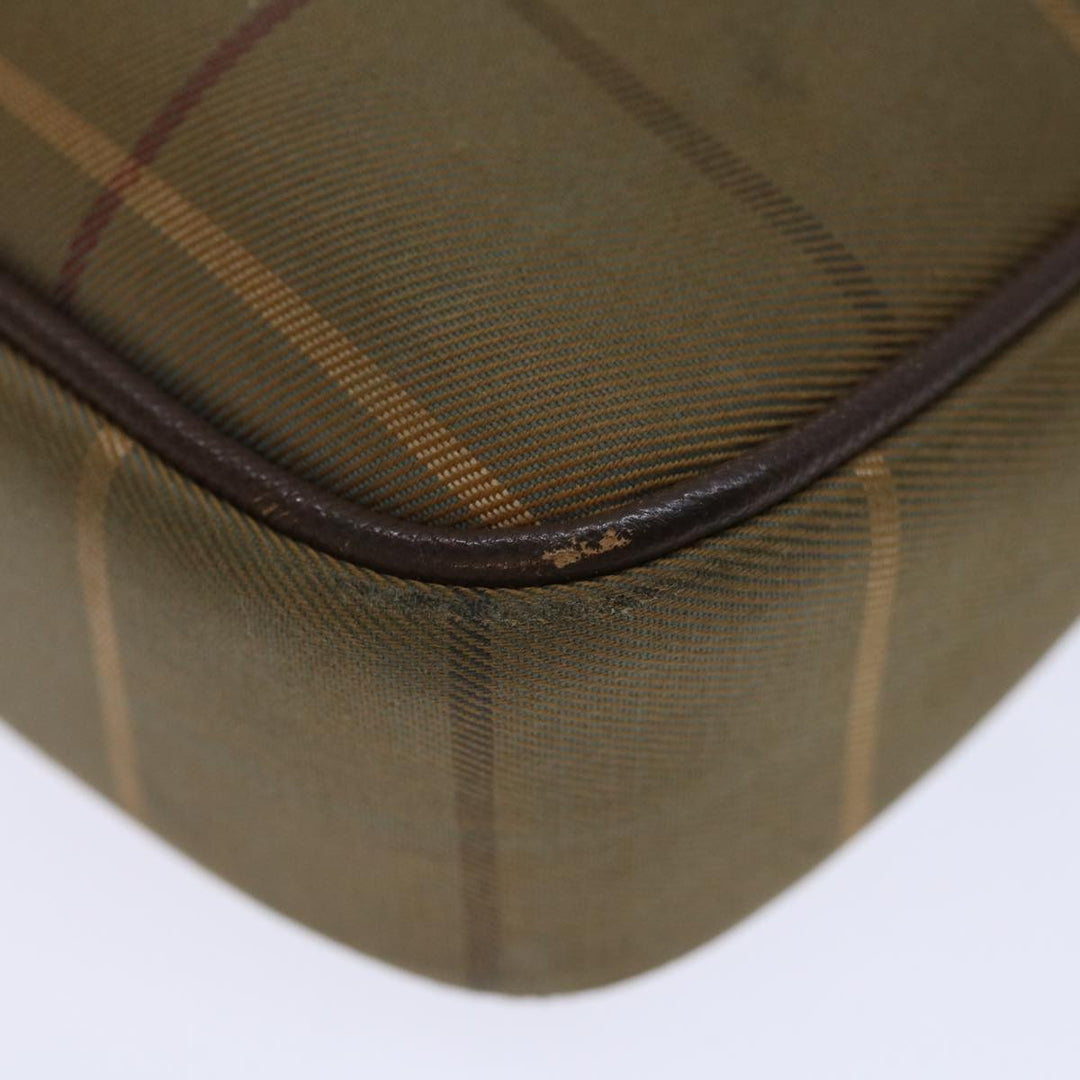 BurberrySs Nova Check Clutch Bag Canvas Beige Auth ac2857