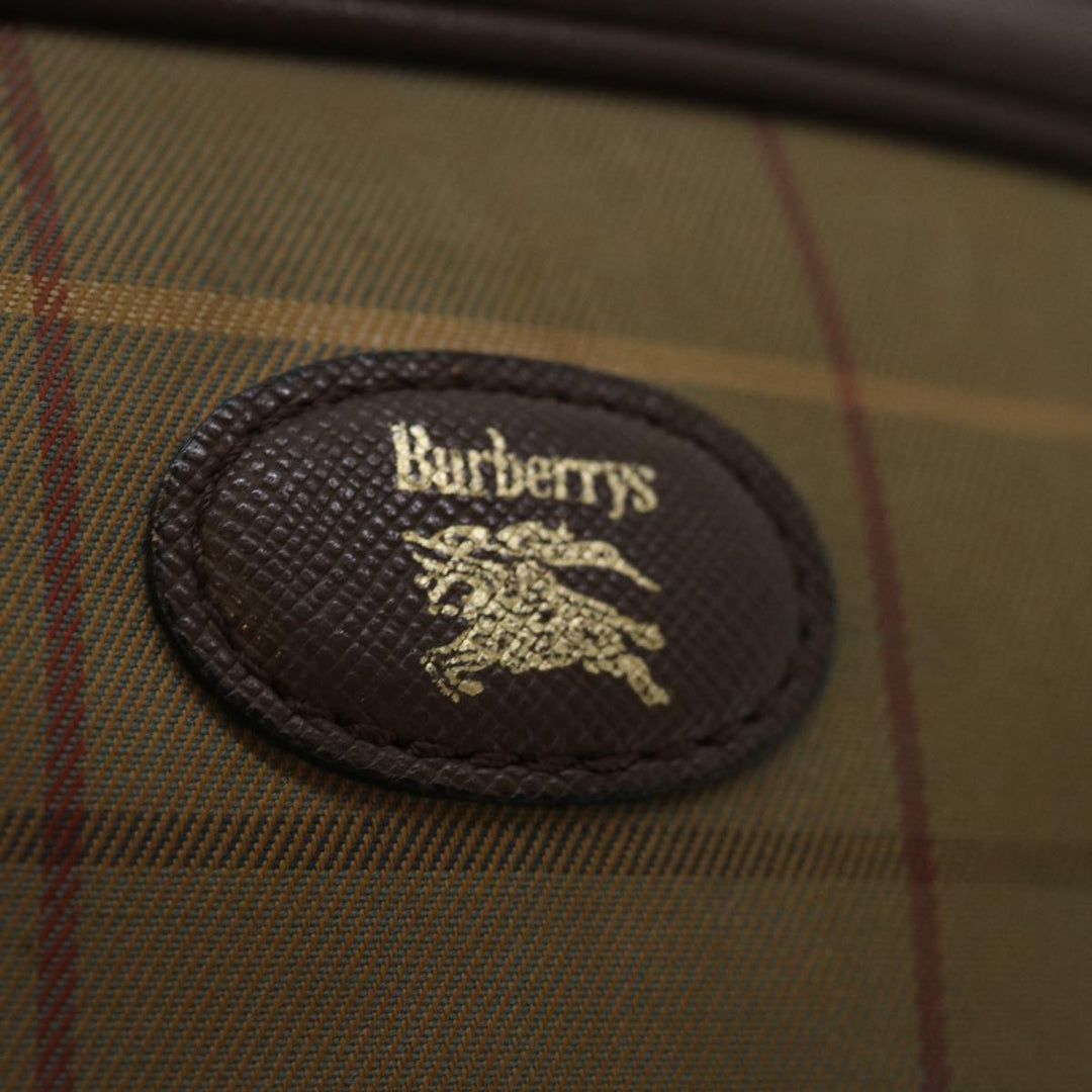 BurberrySs Nova Check Clutch Bag Canvas Beige Auth ac2857