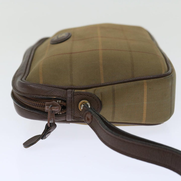 BurberrySs Nova Check Clutch Bag Canvas Beige Auth ac2857