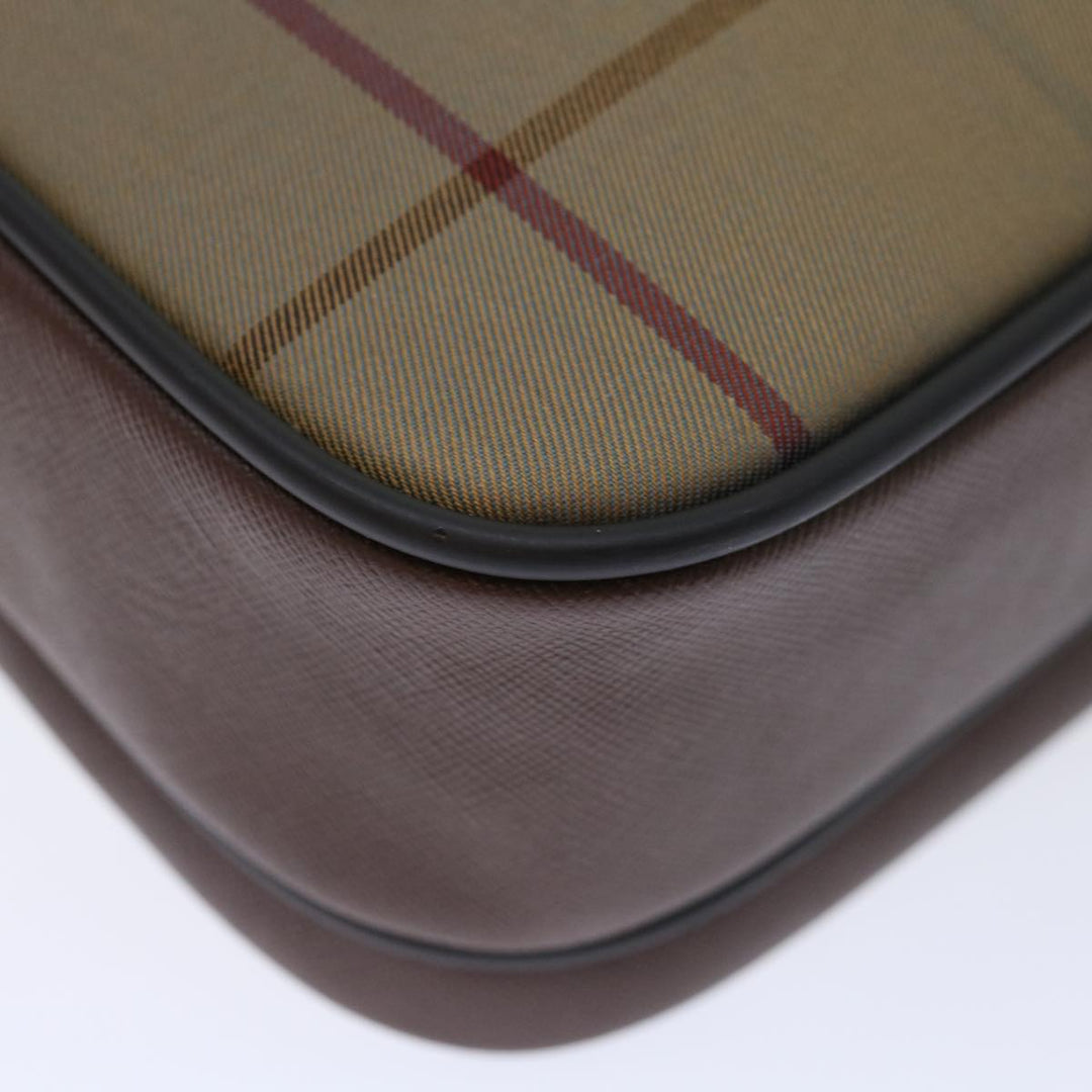 BurberrySs Nova Check Shoulder Bag Canvas Beige Auth ac2880