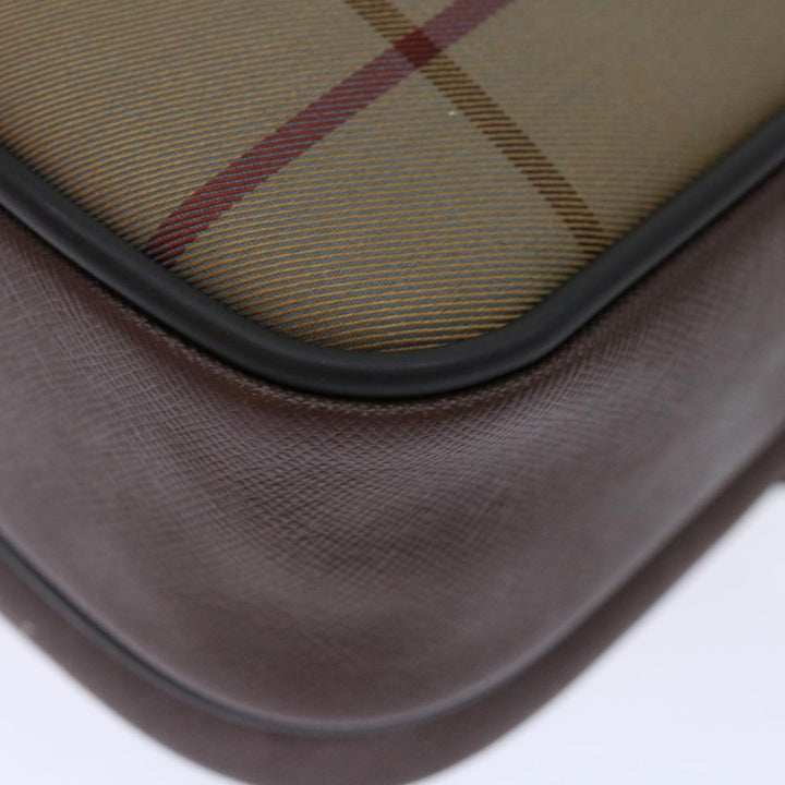 BurberrySs Nova Check Shoulder Bag Canvas Beige Auth ac2880