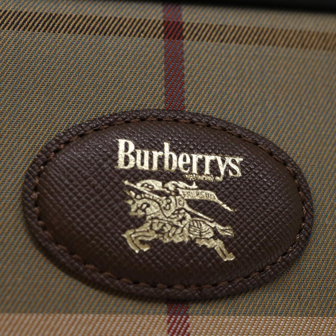 BurberrySs Nova Check Shoulder Bag Canvas Beige Auth ac2880
