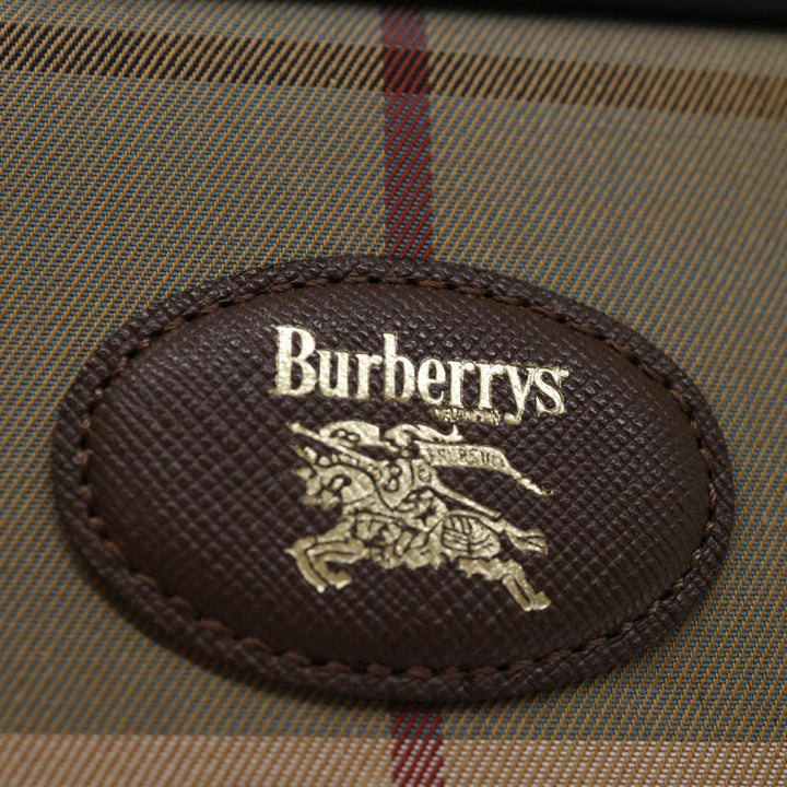 BurberrySs Nova Check Shoulder Bag Canvas Beige Auth ac2880