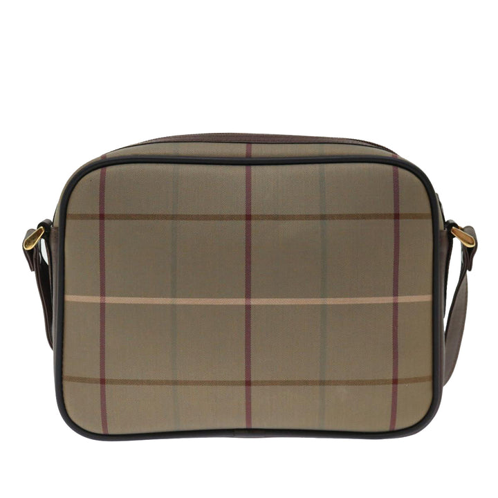 BurberrySs Nova Check Shoulder Bag Canvas Beige Auth ac2880