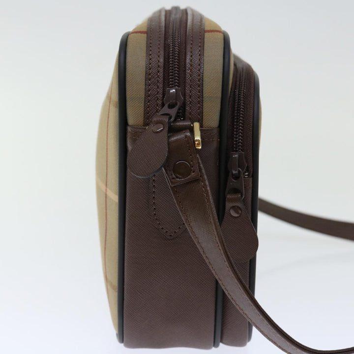 BurberrySs Nova Check Shoulder Bag Canvas Beige Auth ac2880