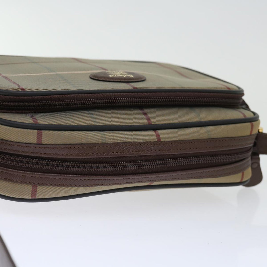 BurberrySs Nova Check Shoulder Bag Canvas Beige Auth ac2880