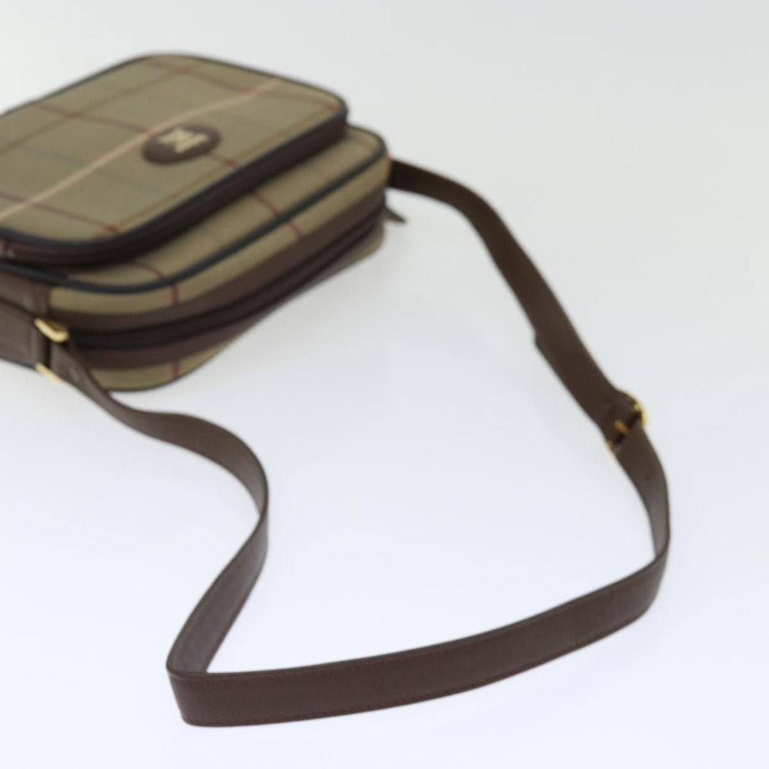 BurberrySs Nova Check Shoulder Bag Canvas Beige Auth ac2880
