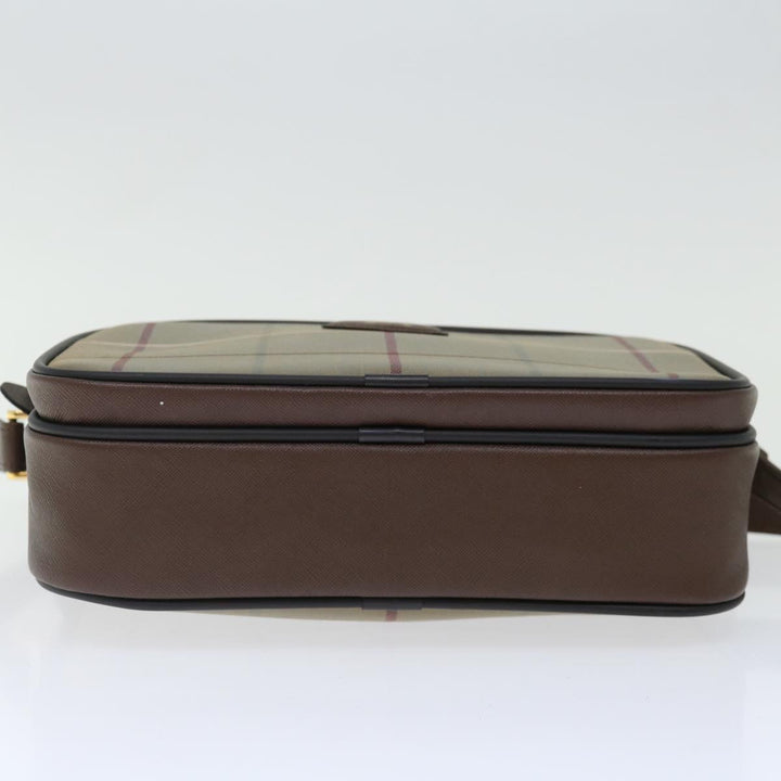BurberrySs Nova Check Shoulder Bag Canvas Beige Auth ac2880