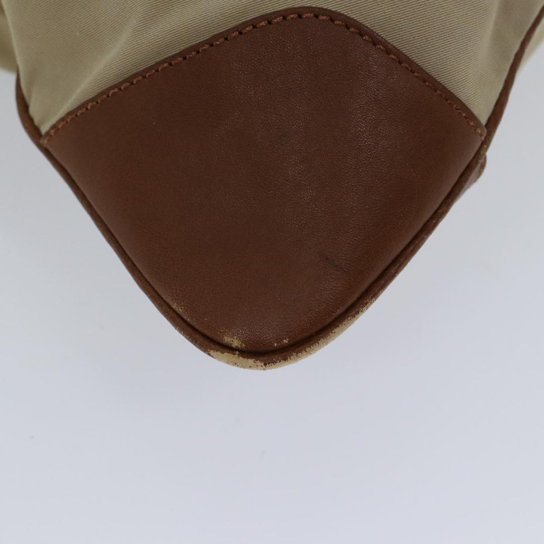 Burberry Tote Bag Canvas Beige Auth ac2929