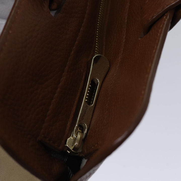 Burberry Tote Bag Canvas Beige Auth ac2929
