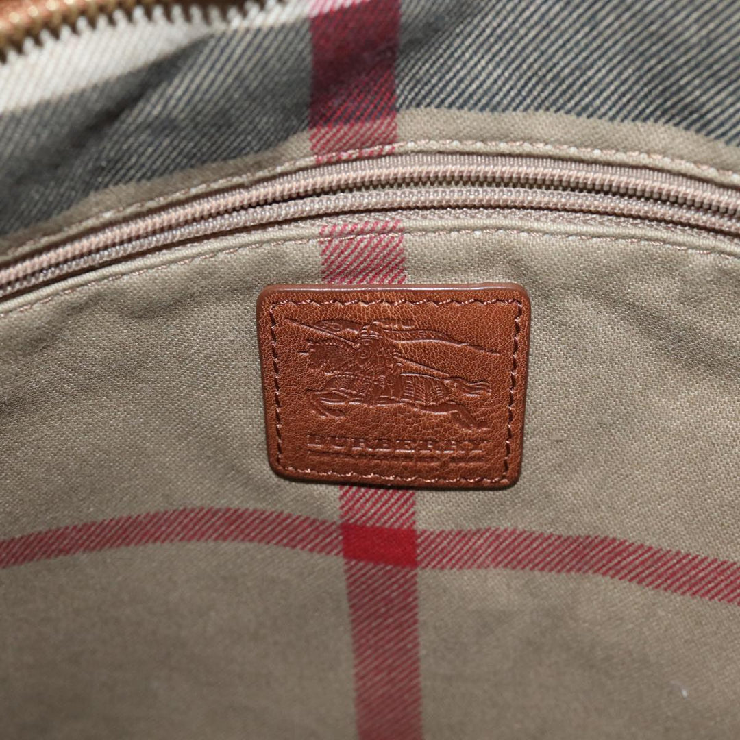 Burberry Tote Bag Canvas Beige Auth ac2929