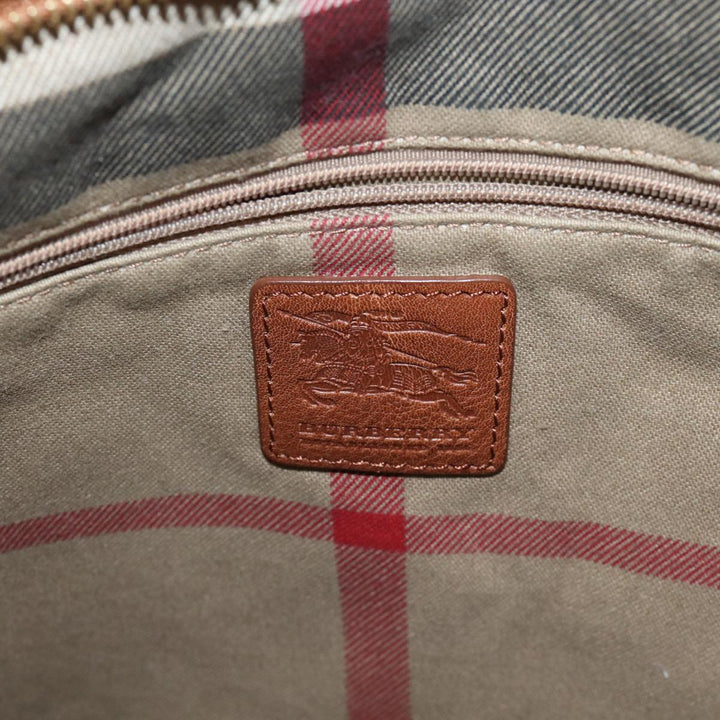 Burberry Tote Bag Canvas Beige Auth ac2929