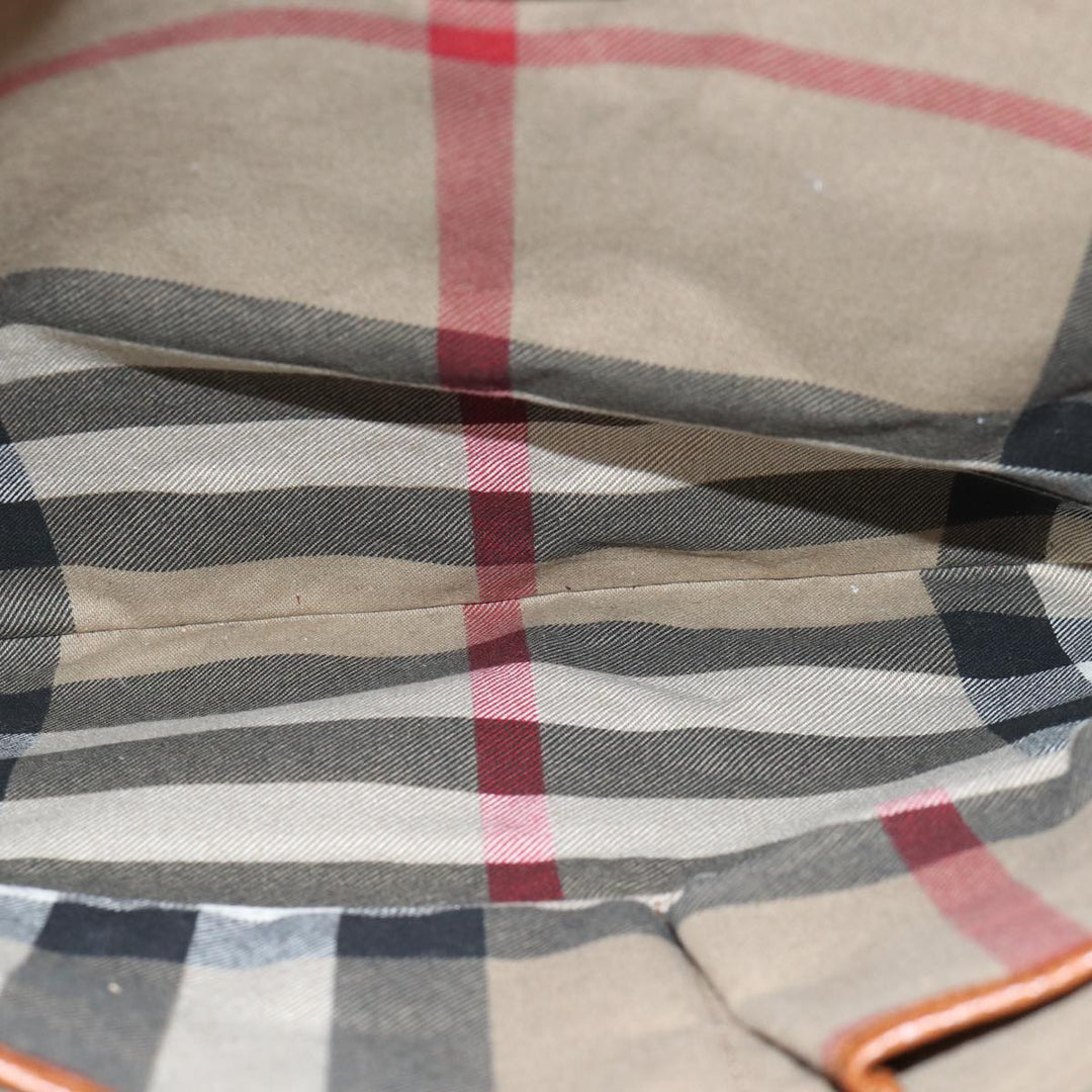 Burberry Tote Bag Canvas Beige Auth ac2929