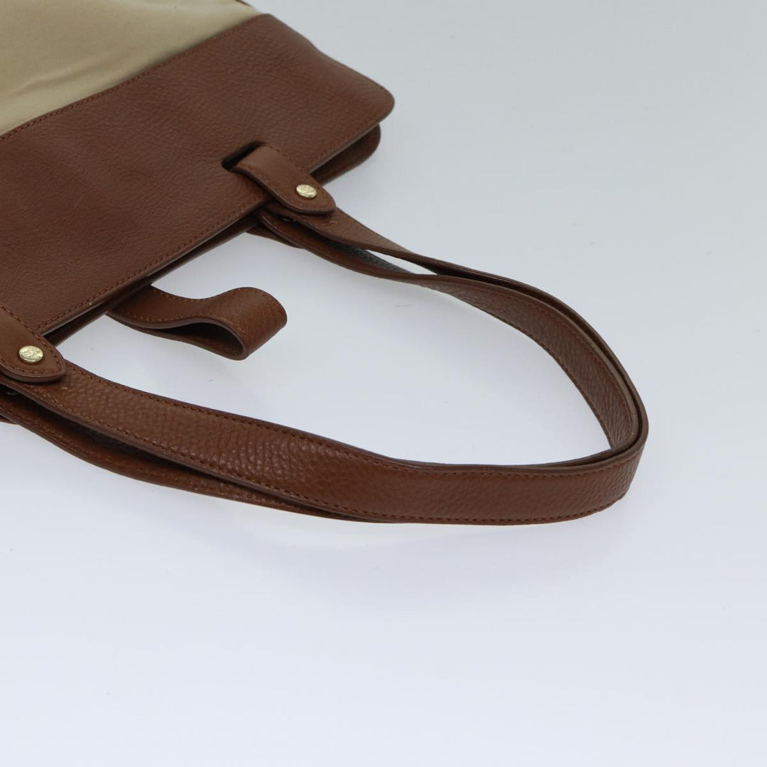 Burberry Tote Bag Canvas Beige Auth ac2929