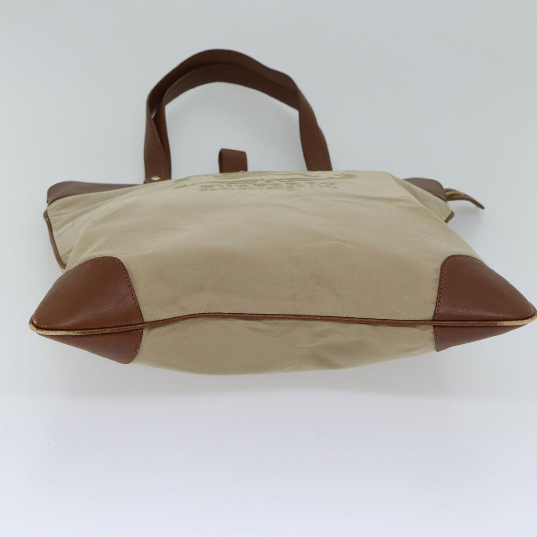 Burberry Tote Bag Canvas Beige Auth ac2929