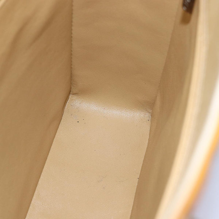 Top Quality Chanel Choco Bar Hand Bag Enamel Yellow CC Auth ac2997
