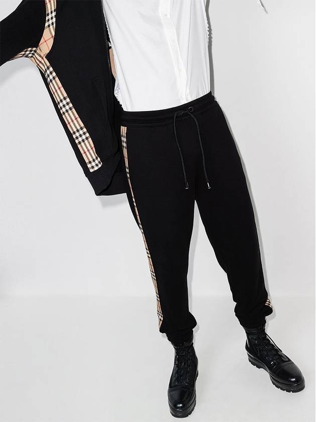 Burberry Men's Vintage Check Panel JoGGer Track Pants Black