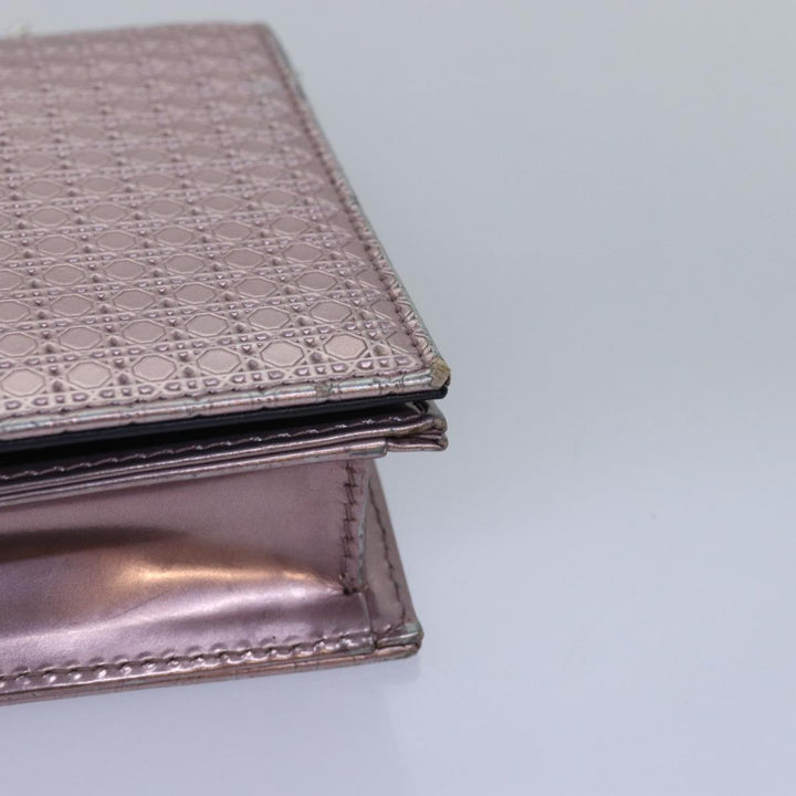 CHRISTIAN Top quality Dior Lady Top quality Dior Canage Chain Shoulder Bag PVC Pink Auth ac3024