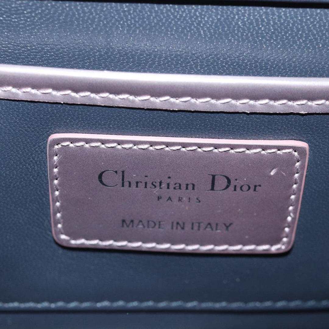 CHRISTIAN Dior Lady Dior Canage Chain Shoulder Bag PVC Pink Auth ac3024