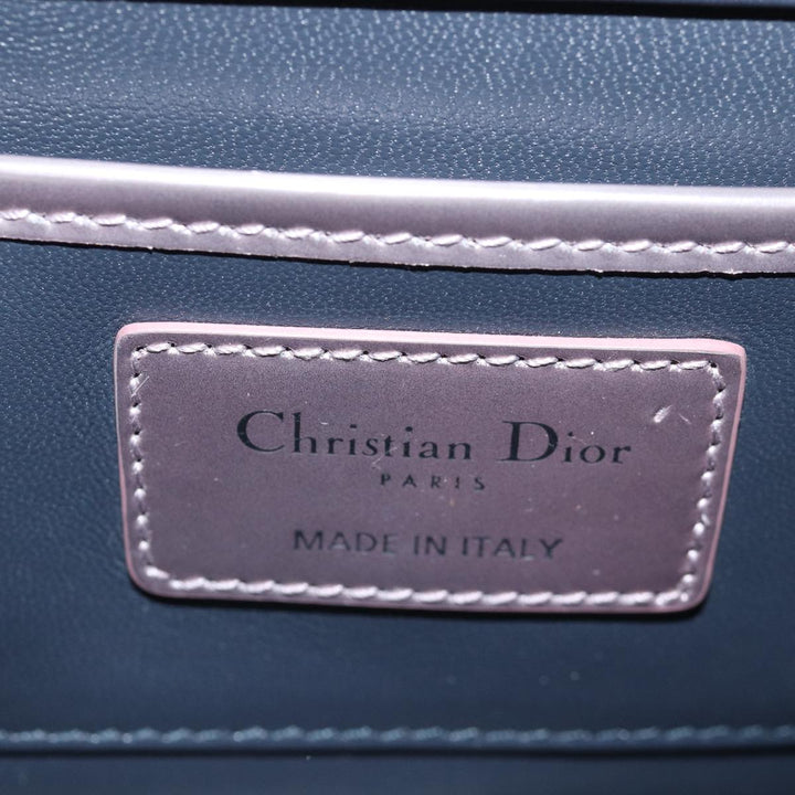 CHRISTIAN Dior Lady Dior Canage Chain Shoulder Bag PVC Pink Auth ac3024