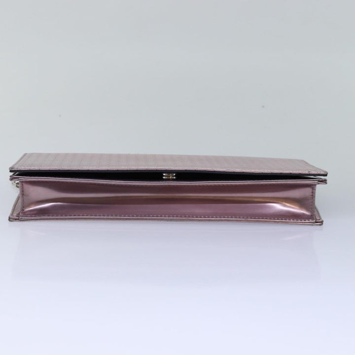 CHRISTIAN Dior Lady Dior Canage Chain Shoulder Bag PVC Pink Auth ac3024