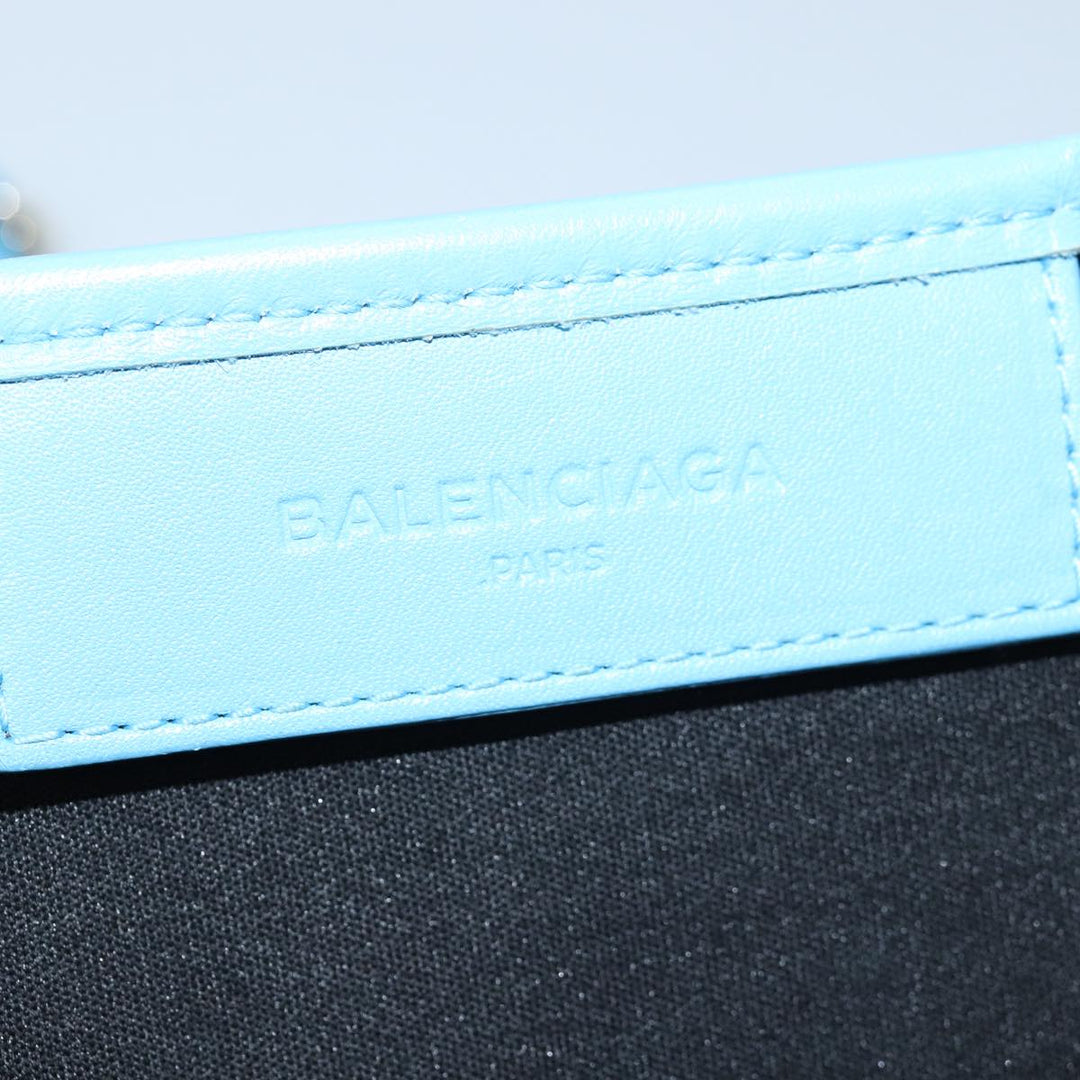 Top Quality Balenciaga Navy Cabas S Hand Bag Canvas Blue Gray 339933 Auth ac3029