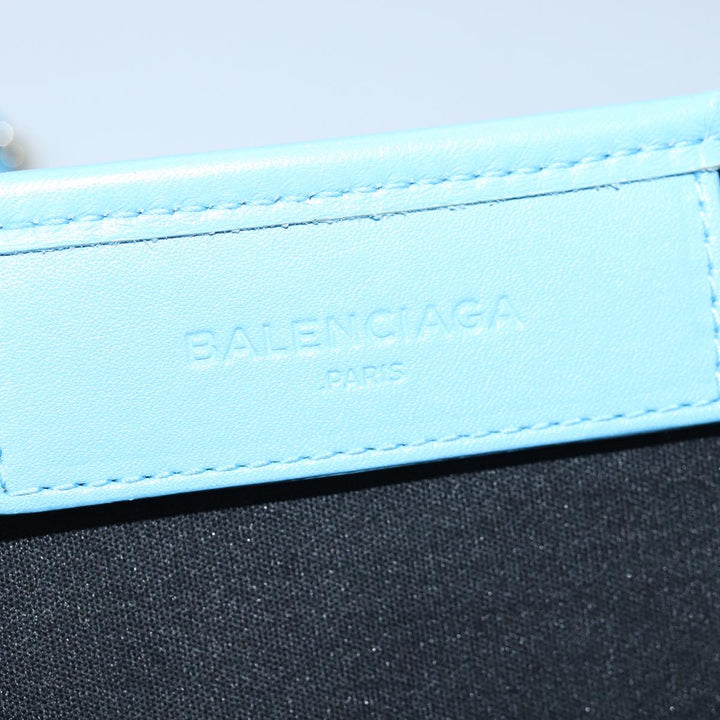 Top Quality Balenciaga Navy Cabas S Hand Bag Canvas Blue Gray 339933 Auth ac3029