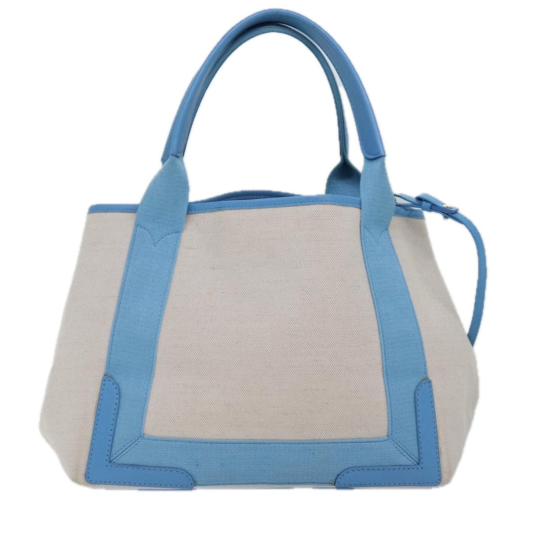 Top Quality Balenciaga Navy Cabas S Hand Bag Canvas Blue Gray 339933 Auth ac3029