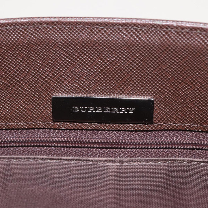 Burberry Nova Check Tote Bag Canvas Beige Auth ac3071