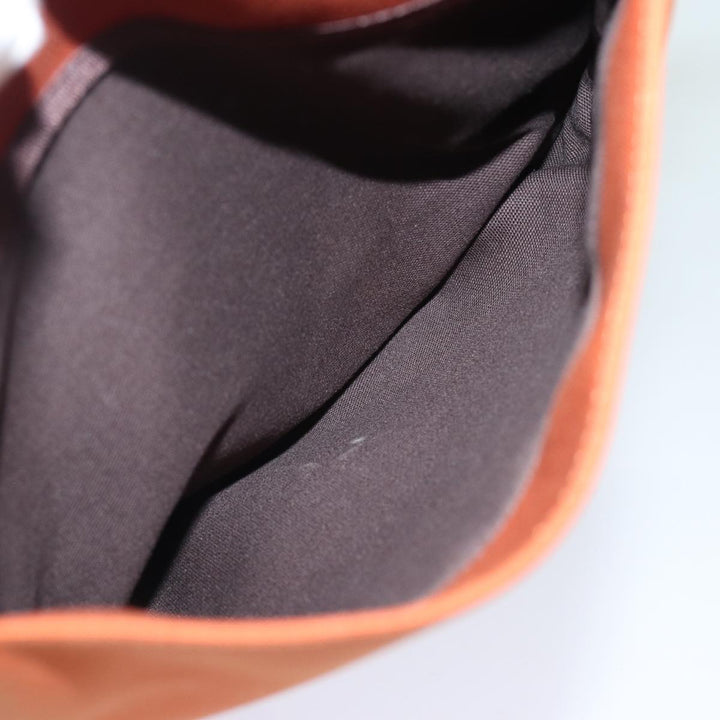 Burberry Black label Shoulder Bag Canvas Orange Auth ac3101