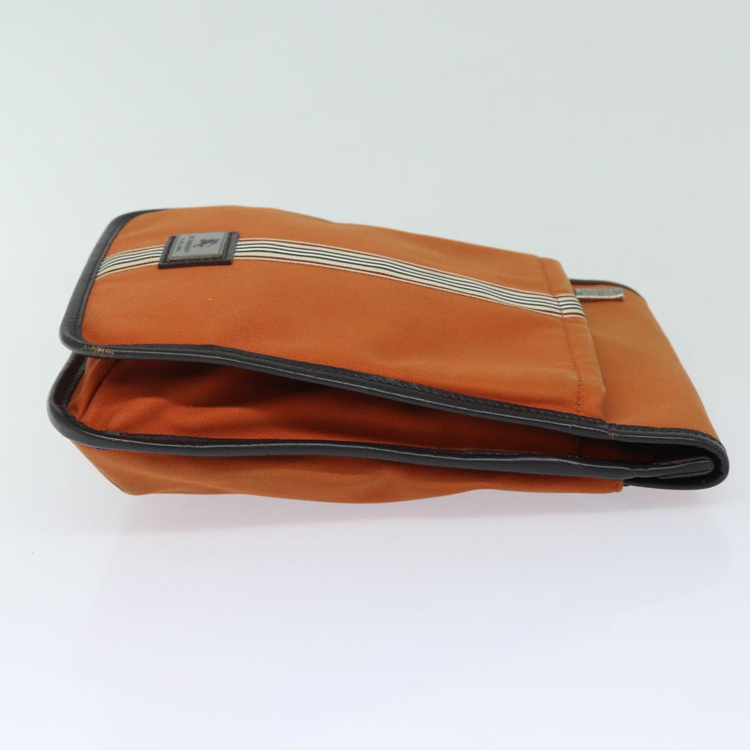 Burberry Black label Shoulder Bag Canvas Orange Auth ac3101