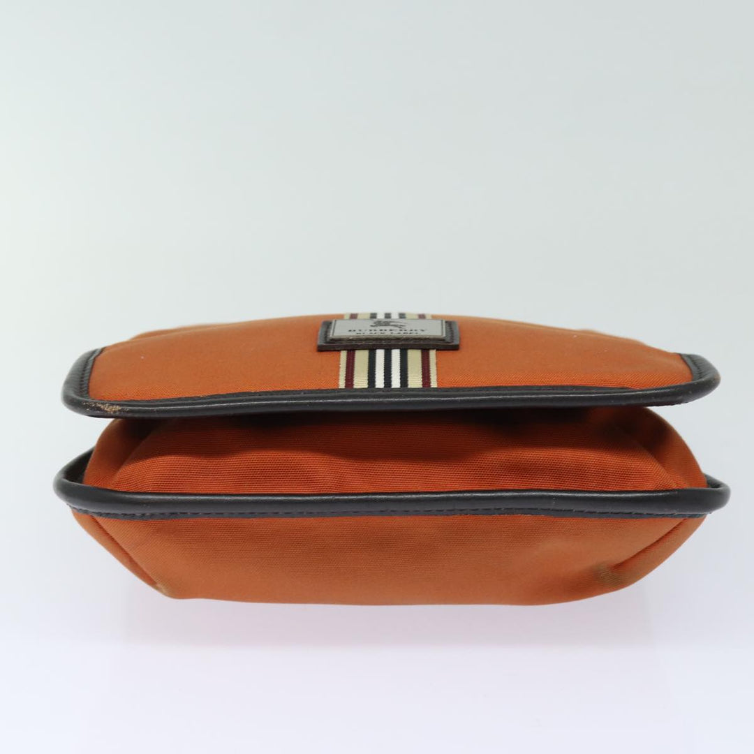 Burberry Black label Shoulder Bag Canvas Orange Auth ac3101
