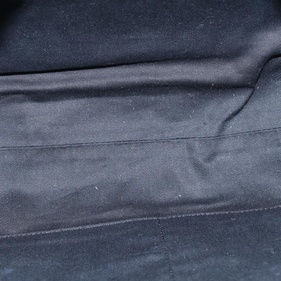 Burberry Blue Label Shoulder Bag Canvas Black White Auth ac3254