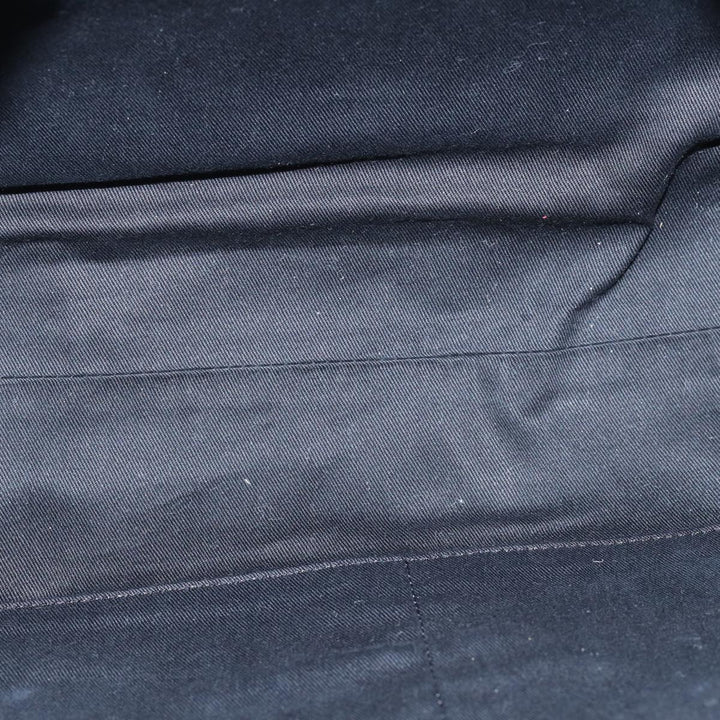 Burberry Blue Label Shoulder Bag Canvas Black White Auth ac3254