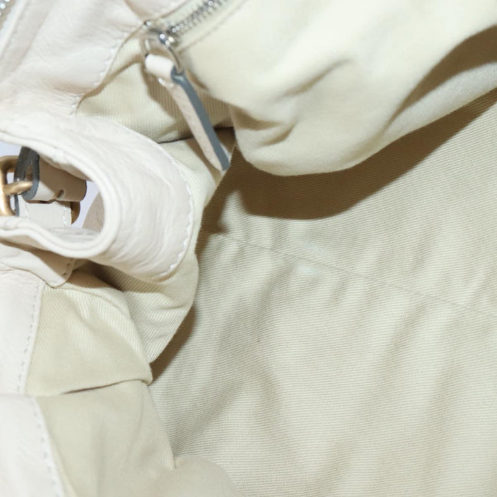 Chloe Paddington Hand Bag Leather White ac3389