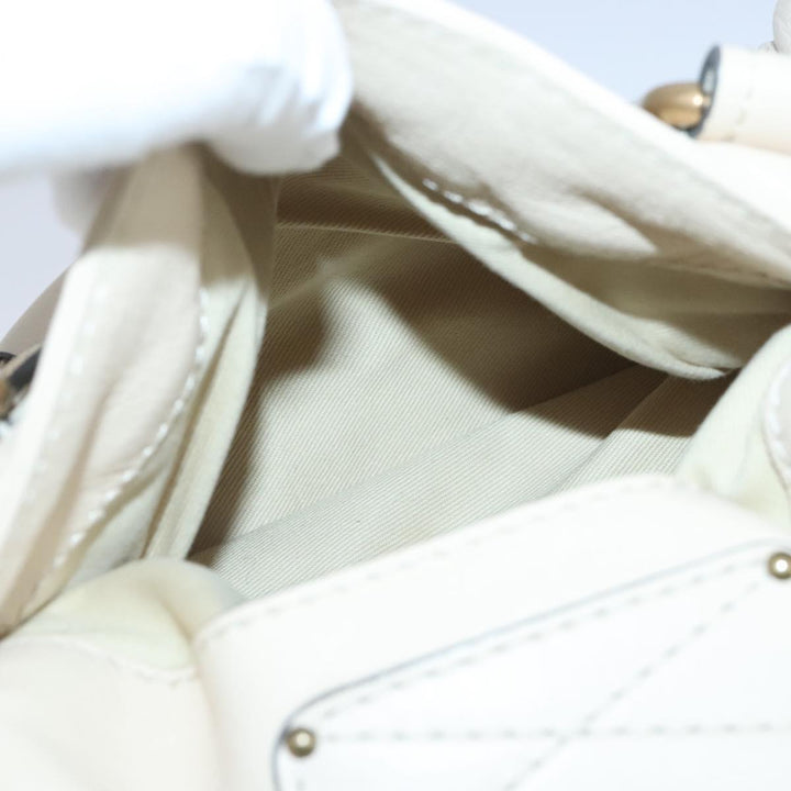 Chloe Paddington Hand Bag Leather White ac3389