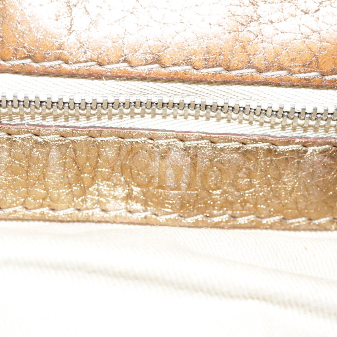 Chloe Paddington Hand Bag Leather Gold Tone ac3429