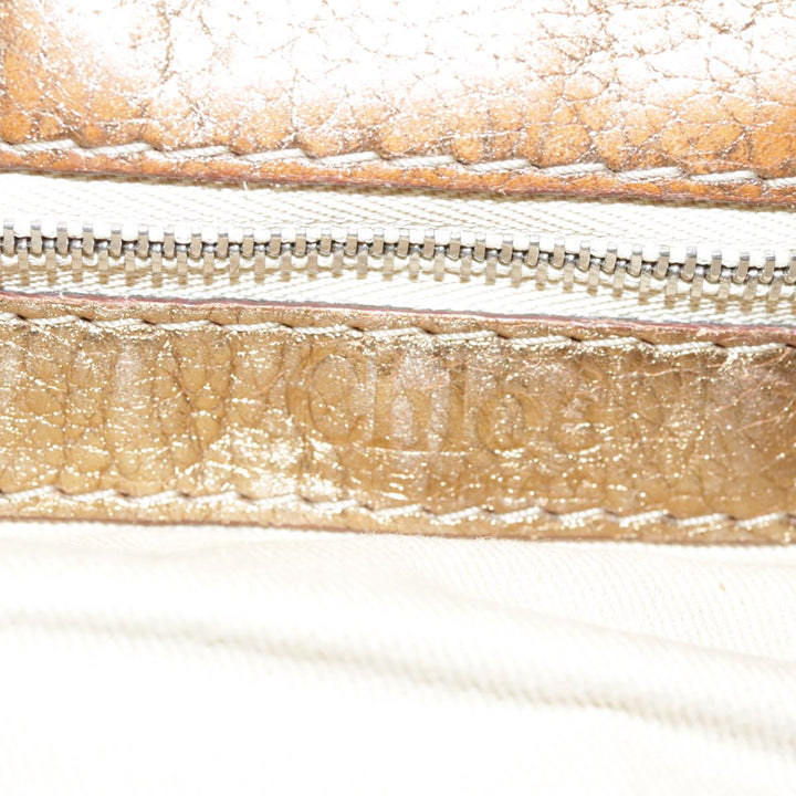 Chloe Paddington Hand Bag Leather Gold Tone ac3429