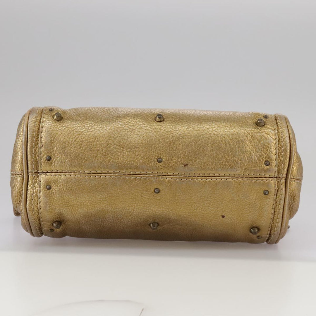 Chloe Paddington Hand Bag Leather Gold Tone ac3429