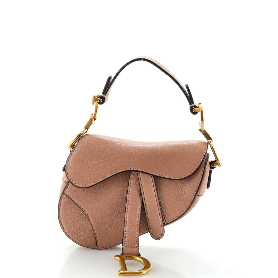Top quality Dior Saddle Handbag Leather Micro