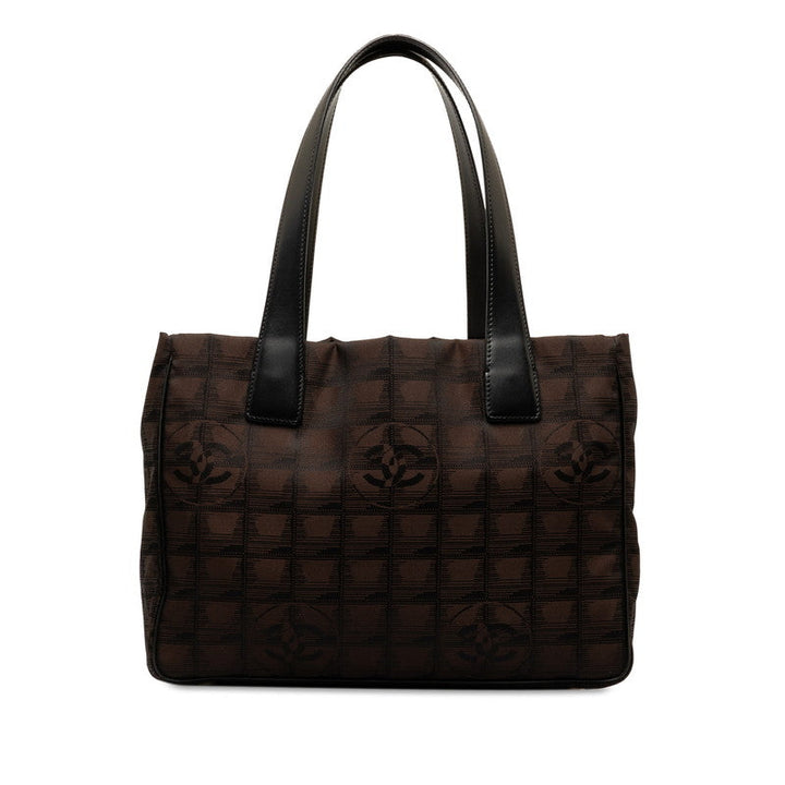 Top Quality Chanel New Loveel Lines PM Tote Bag Handbag Brown Black Nylon Leather  CHANEL