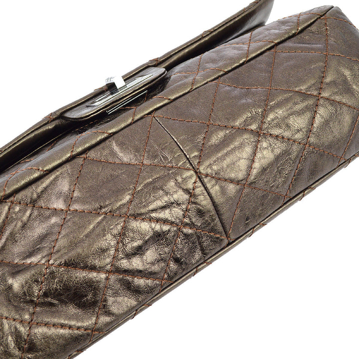 Top Quality Chanel Brown Lambskin 2.55 Classic Double Flap Shoulder Bag