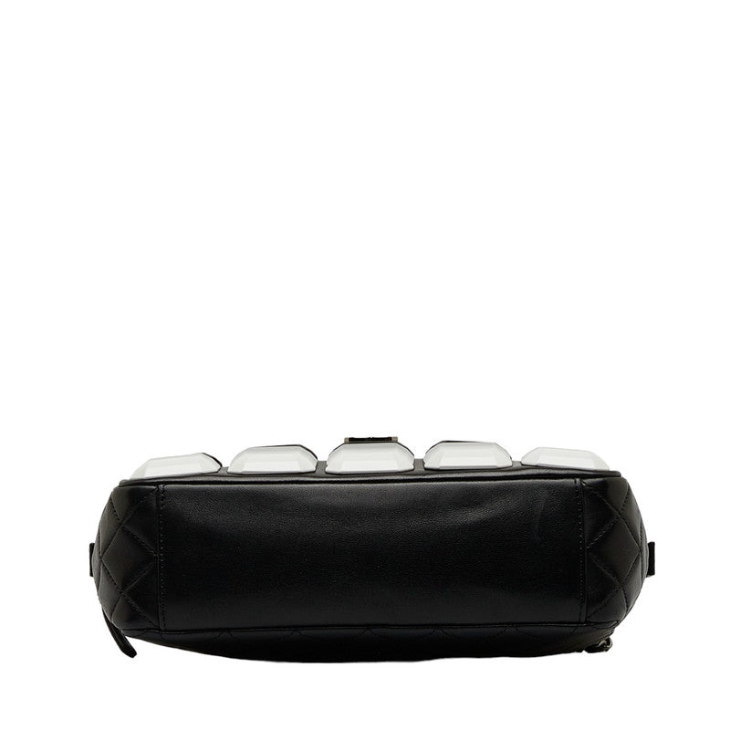 Top Quality Chanel Crossbody Bag in Lambskin Gun Metal Black Ladies