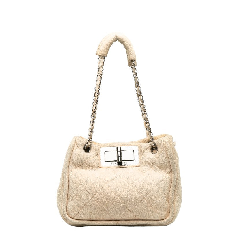Top Quality Chanel Mattress Logo Gold  Boar Chain houlder Bag Beige Sweater  CHANEL