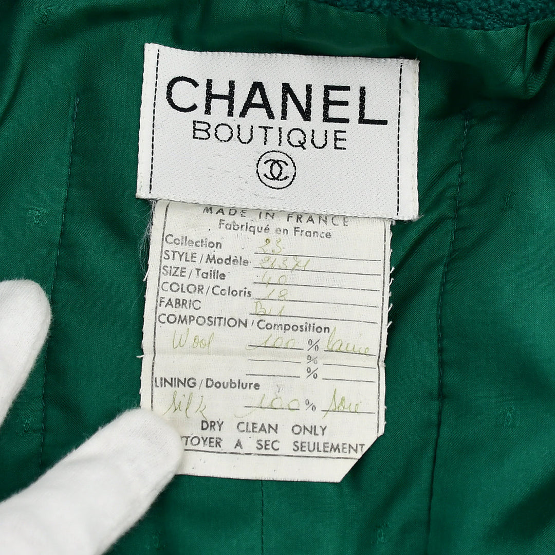 Top Quality Chanel Double Breasted Jacket Green 23 #40